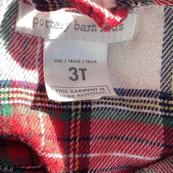 Pottery Barn Kids Morgan Plaid Flannel Nightgown 3T - Picture 6 of 7